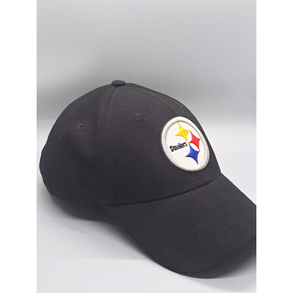 New Era 9FORTY Pittsburgh Steelers NFL Black Adjustable Football Cap, Licensed